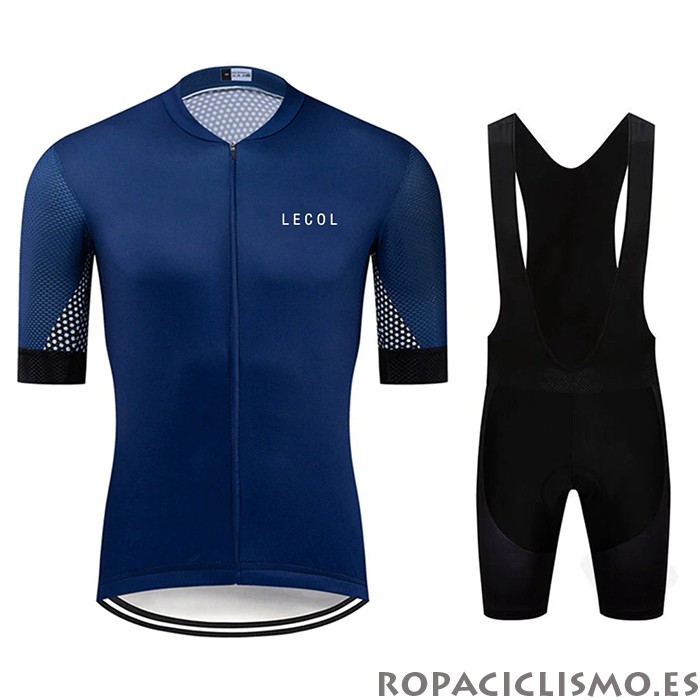 2020 Maillot Le Col Tirantes Mangas Cortas Azul